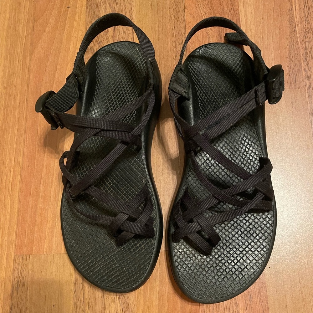 Black Chaco sandals. Gently worn.